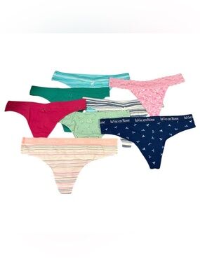 ⭐️ La Vie En Rose 8 Piece Thong Set